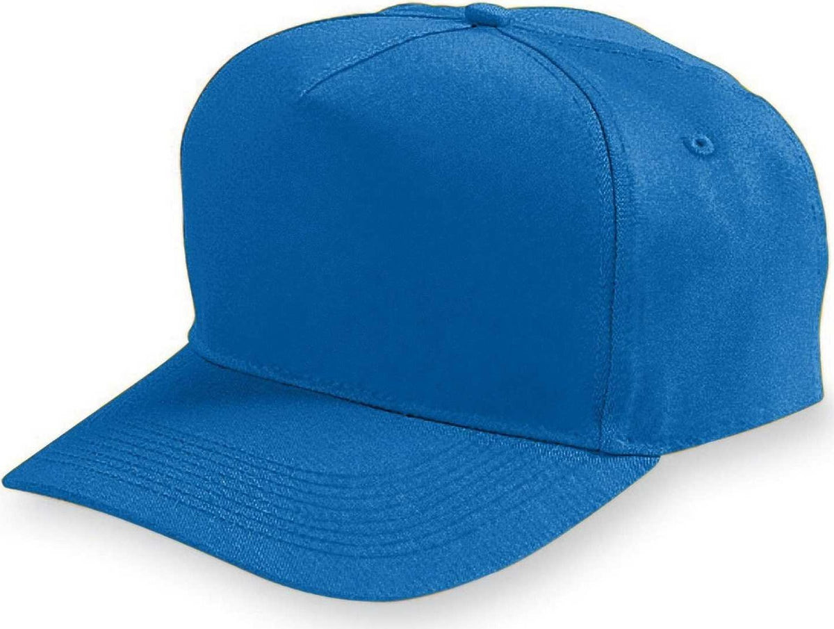 Augusta 6202 Five-Panel Cotton Twill Cap - Royal - HIT a Double