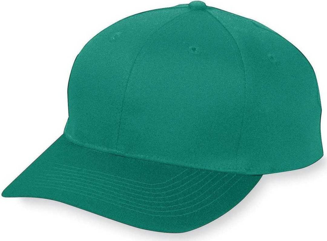 Augusta 6206 Six-Panel Cotton Twill Low-Profile Cap - Youth - Dk Gn - HIT a Double
