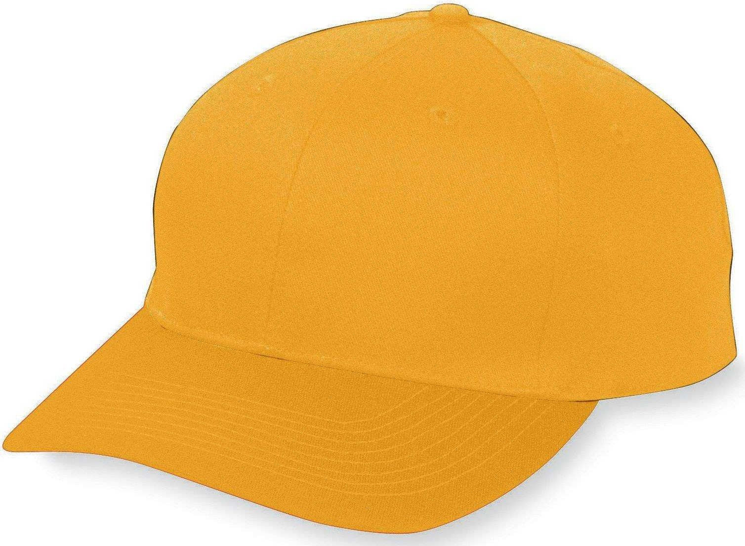 Augusta 6206 Six-Panel Cotton Twill Low-Profile Cap - Youth - Gold - HIT a Double