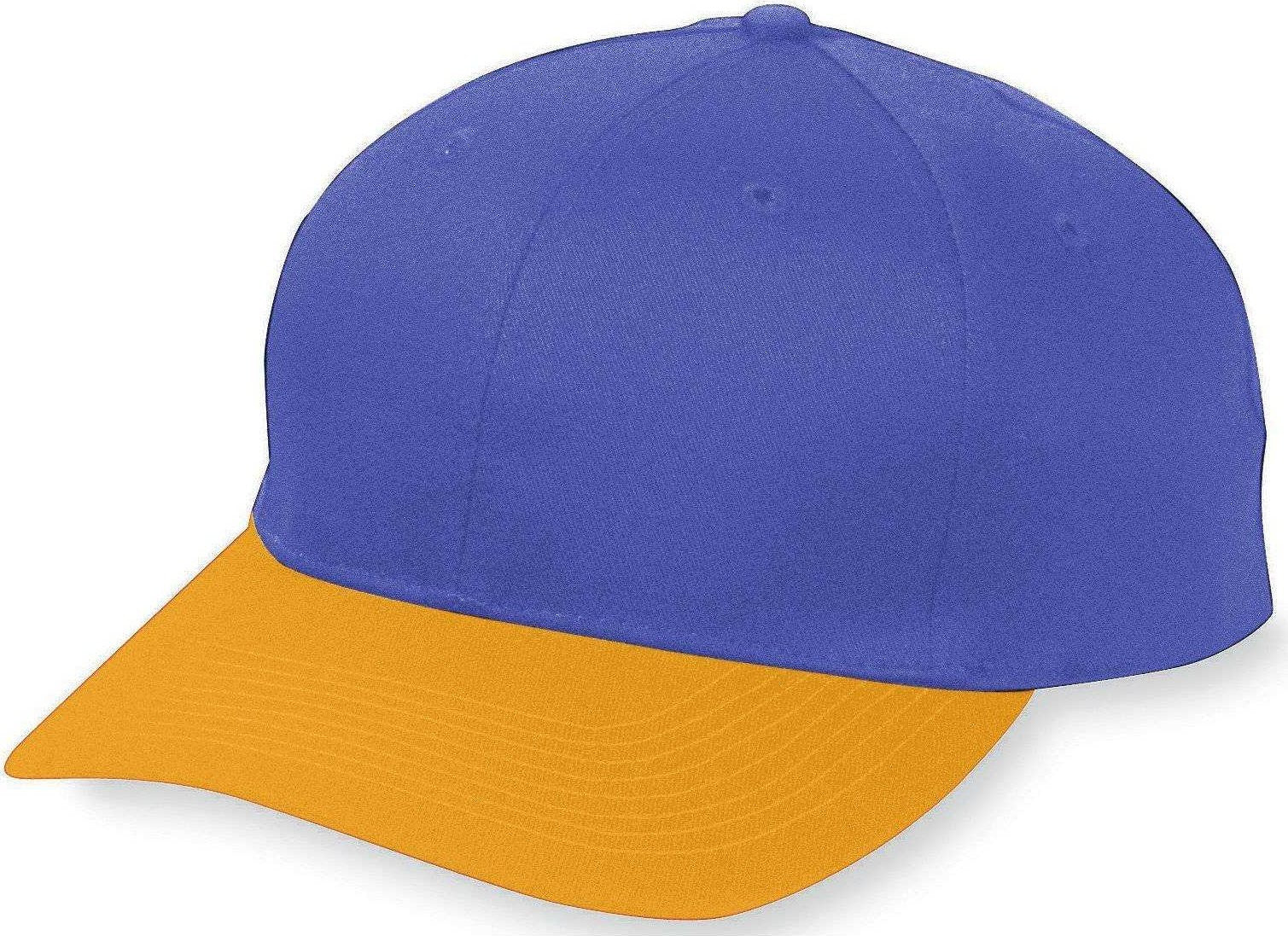 Augusta 6206 Six-Panel Cotton Twill Low-Profile Cap - Youth - Pu Gold - HIT a Double