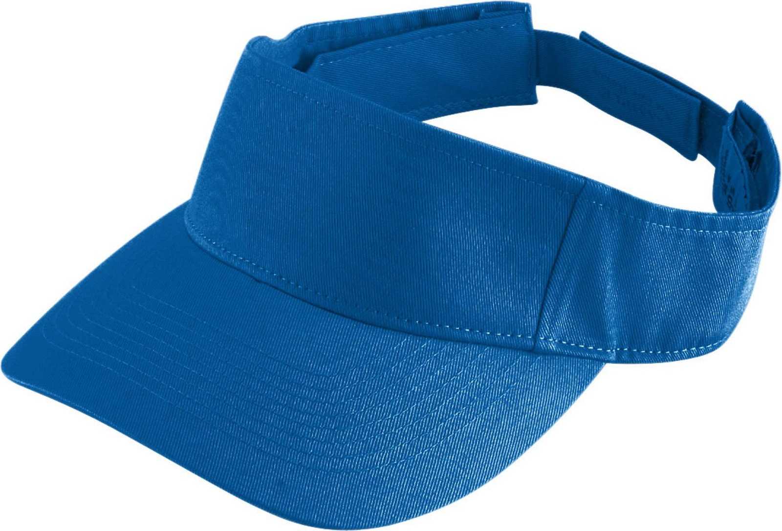 Augusta 6226 Sport Twill Visor - Youth - Royal - HIT a Double