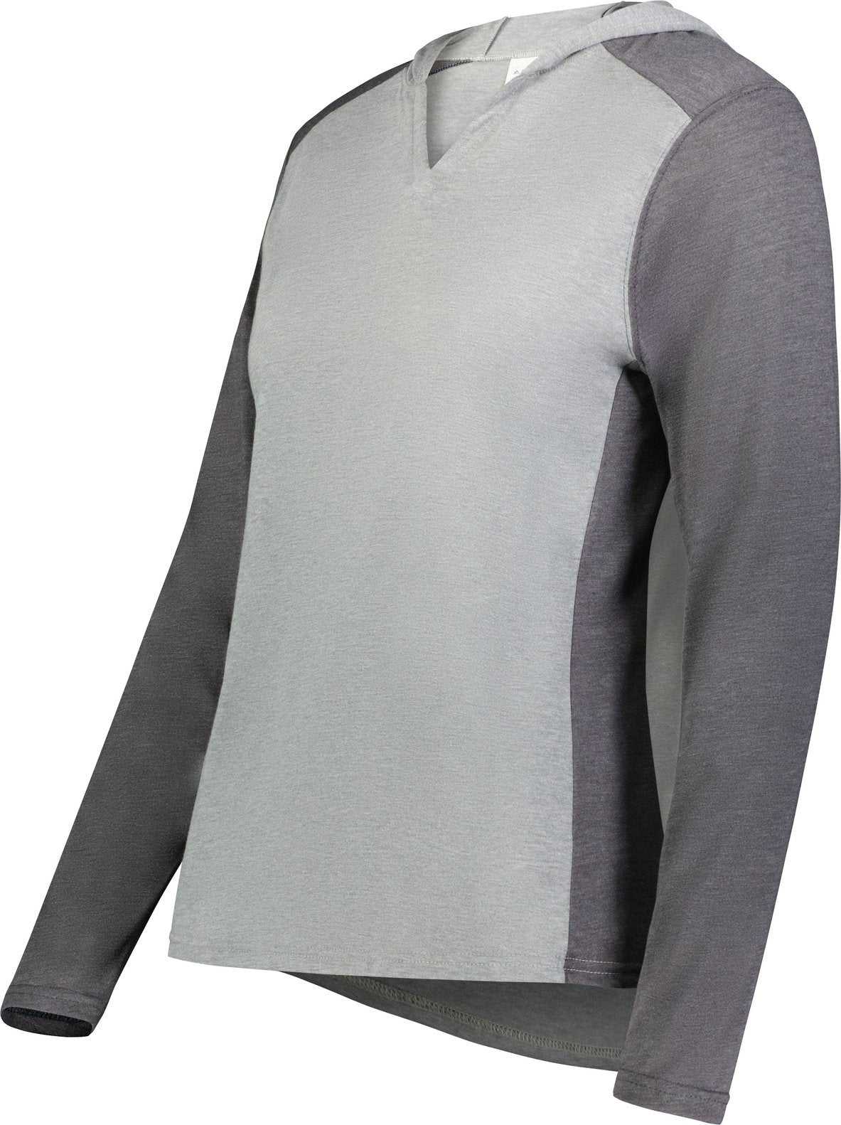 Augusta 6902 Ladies Gameday Vintage Hoodie - Gray Heather Carbon Heather - HIT a Double