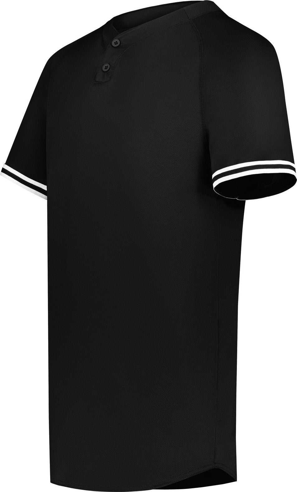 Augusta 6906 Youth Cutter+ Henley Jersey - Black White - HIT a Double