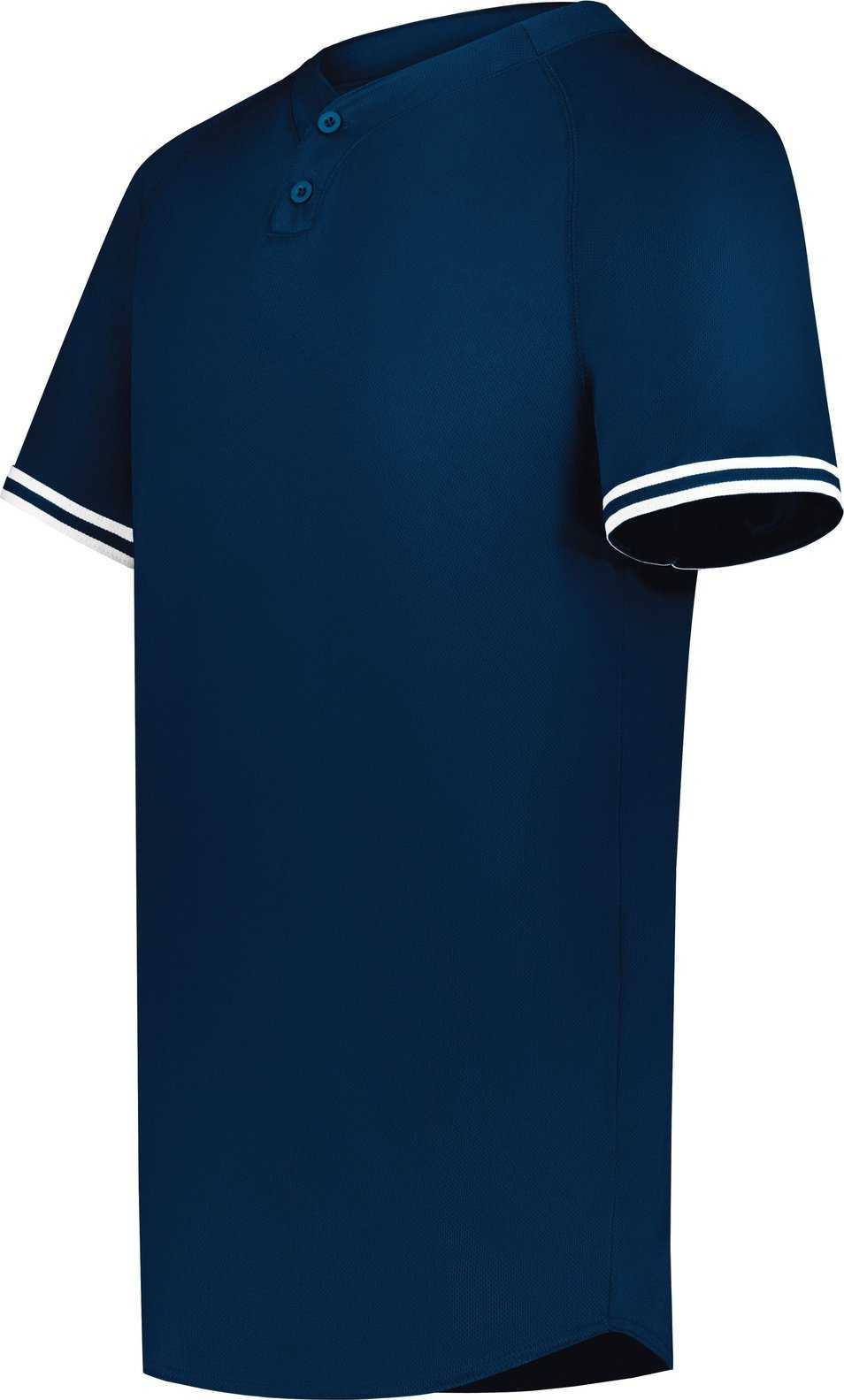 Augusta 6906 Youth Cutter+ Henley Jersey - Navy White - HIT a Double