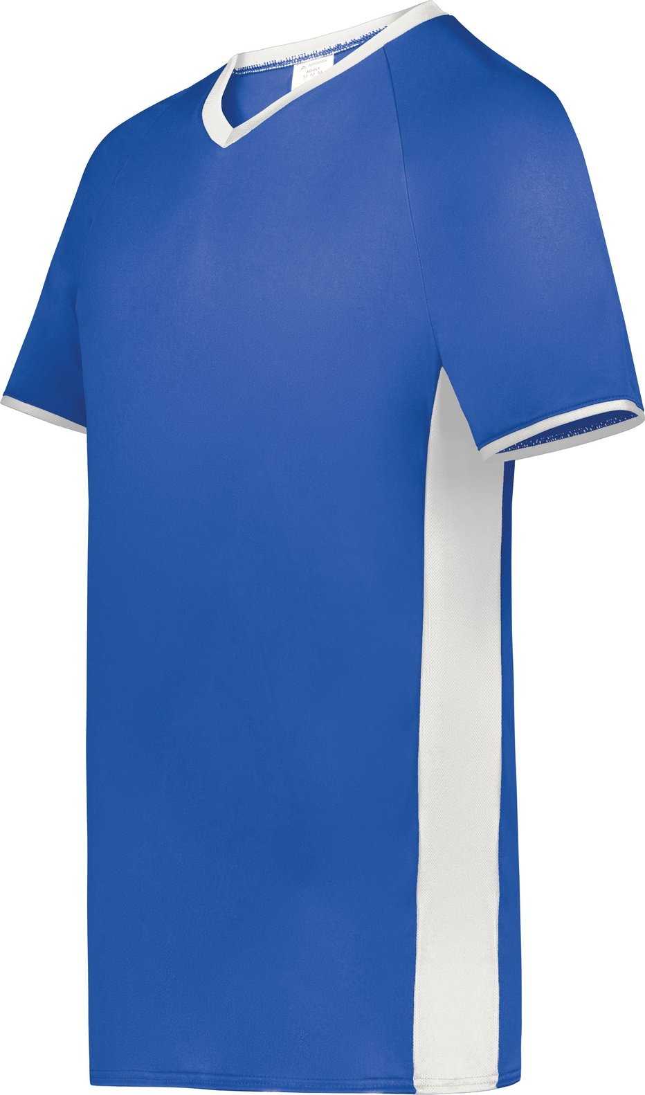 Augusta 6907 Cutter+ V-Neck Jersey - Royal White - HIT a Double