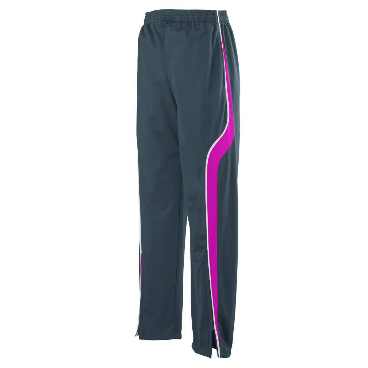 Augusta 7715 Rival Pant - Youth - Dark Gray Pink White - HIT a Double
