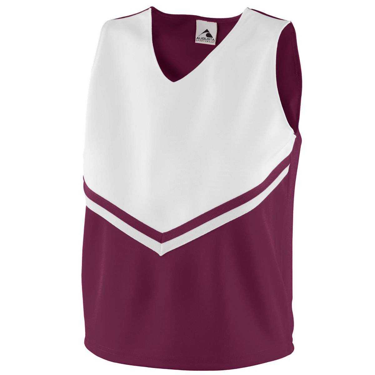 Augusta 9110 Ladies Pride Shell - Maroon White - HIT a Double