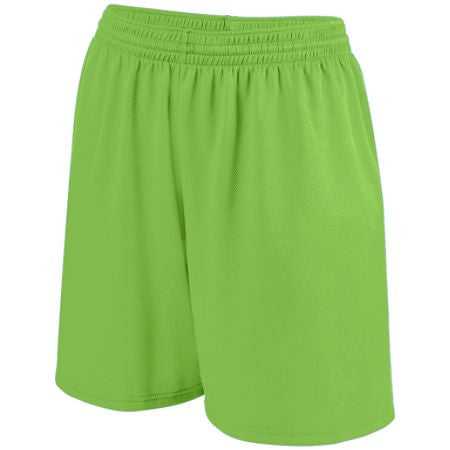 Augusta 963 Girls Shockwave Short - Lime White - HIT a Double