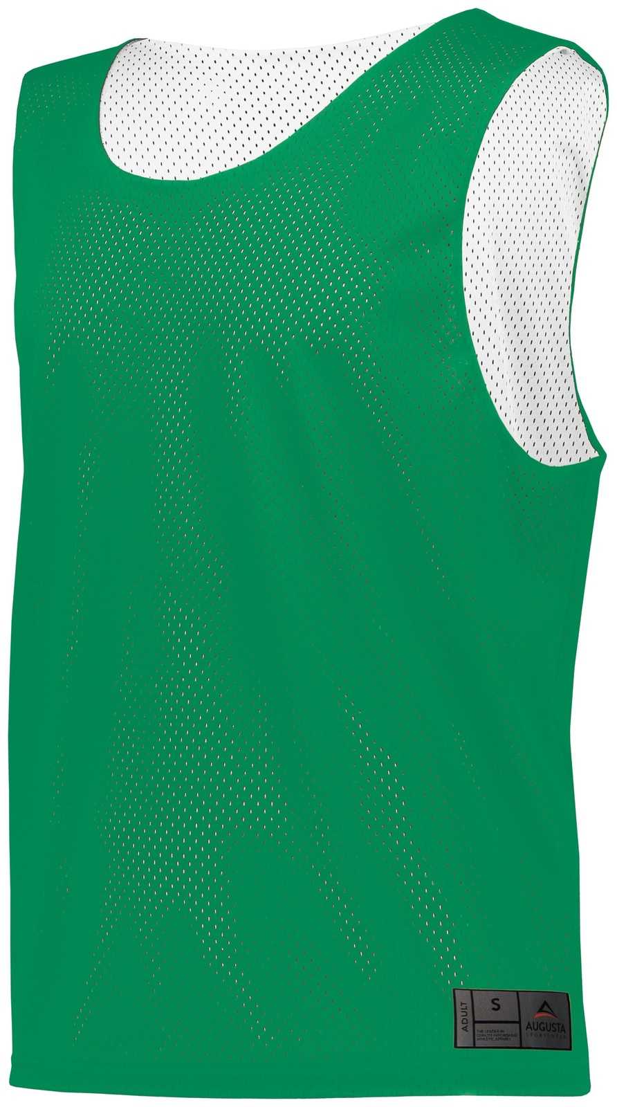 Augusta 9717 Mesh Reversible Pinnie - Kelly White - HIT a Double