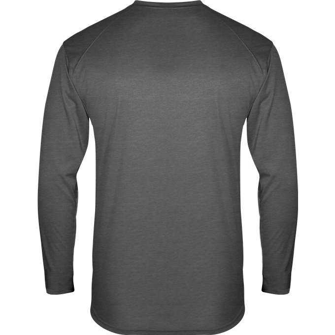 Badger Sport 1001 Fit Flex Long Sleeve Tee - Charcoal - HIT a Double - 1