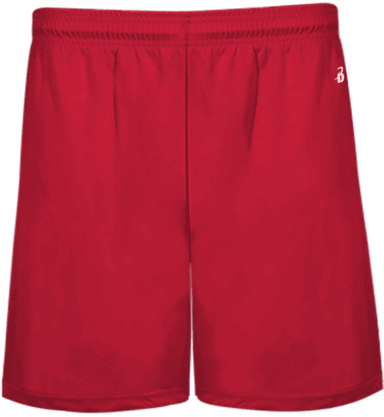 Badger Sport 214600 B-Core Pocketed 4" Youth Short - Red