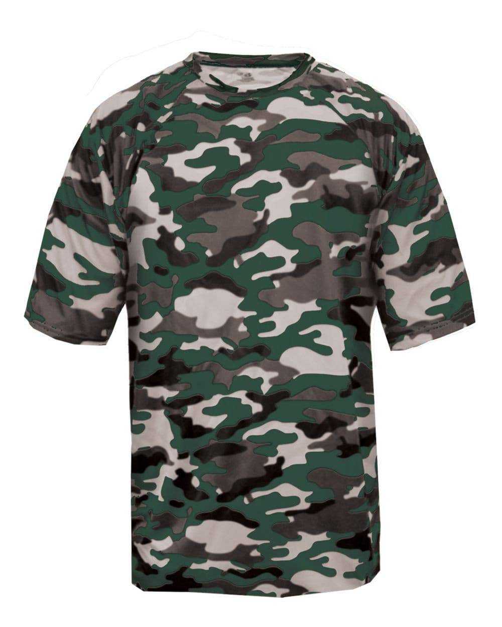 Badger Sport 2181 Camo Youth Tee - Forest Camo - HIT a Double - 1