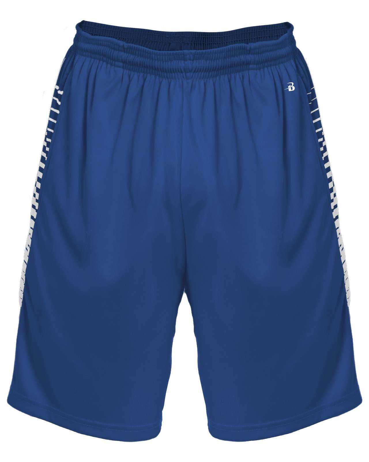 Badger Sport 2212 Lineup Youth Short - Royal - HIT a Double - 1