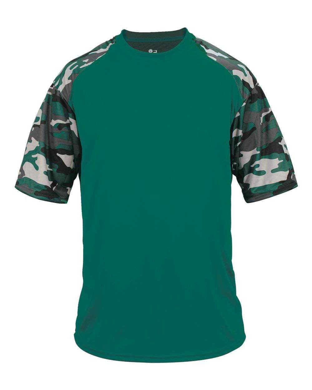 Badger Sport 4141 Camo Sport Adult Tee - Forest Forest Camo - HIT a Double - 1