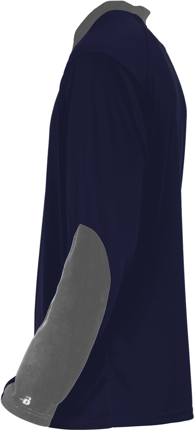 Badger Sport 426400 Sweatless Long Sleeve Tee - Navy Graphite
