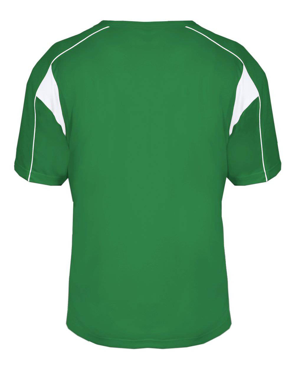 Badger Sport 7937 Adult Pro Placket - Kelly White - HIT a Double - 1