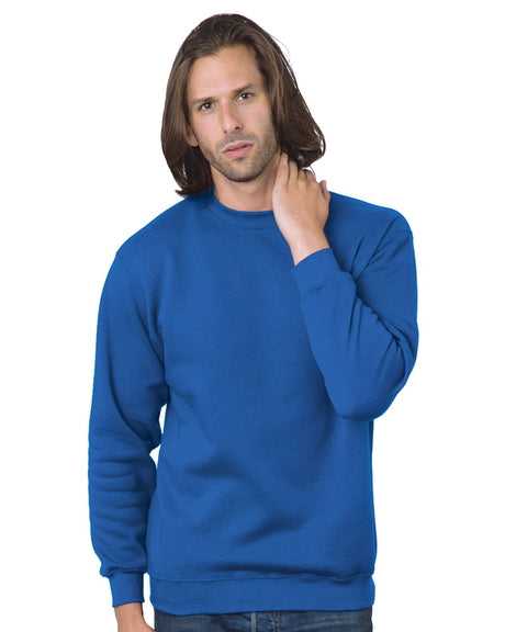 Bayside 1102 USA-Made Crewneck Sweatshirt - Royal Blue - HIT a Double