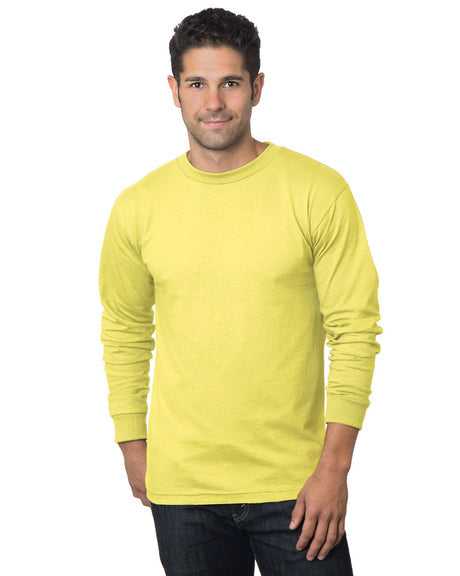 Bayside 6100 USA-Made Long Sleeve T-Shirt - Yellow - HIT a Double