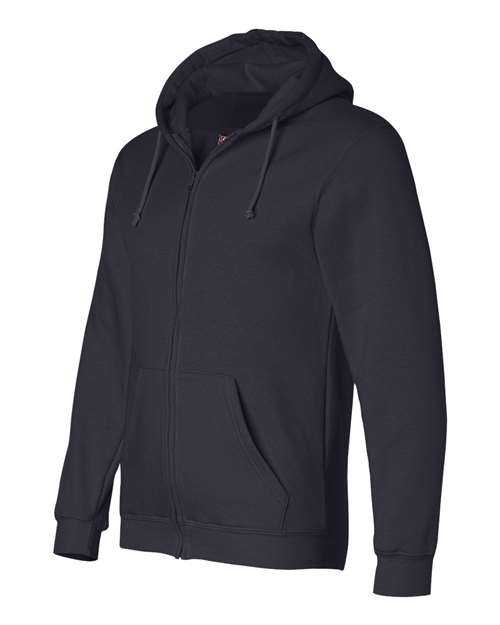 Bayside 900 USA-Made Full-Zip Hooded Sweatshirt - Navy - HIT a Double