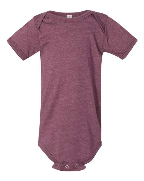Bella + Canvas 100B Baby Jersey One Piece - Heather Maroon - HIT a Double