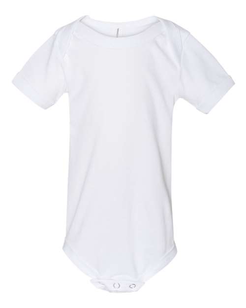 Bella + Canvas 100B Baby Jersey One Piece - White - HIT a Double