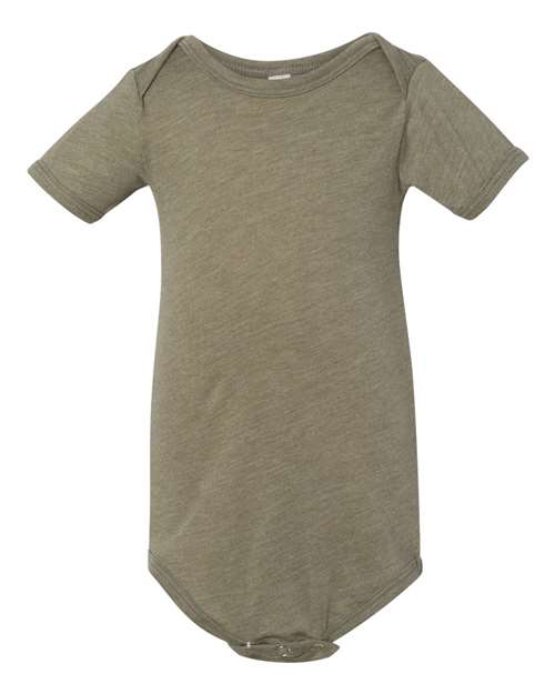 Bella + Canvas 134B Baby Triblend Short Sleeve One Piece - Olive Triblend - HIT a Double