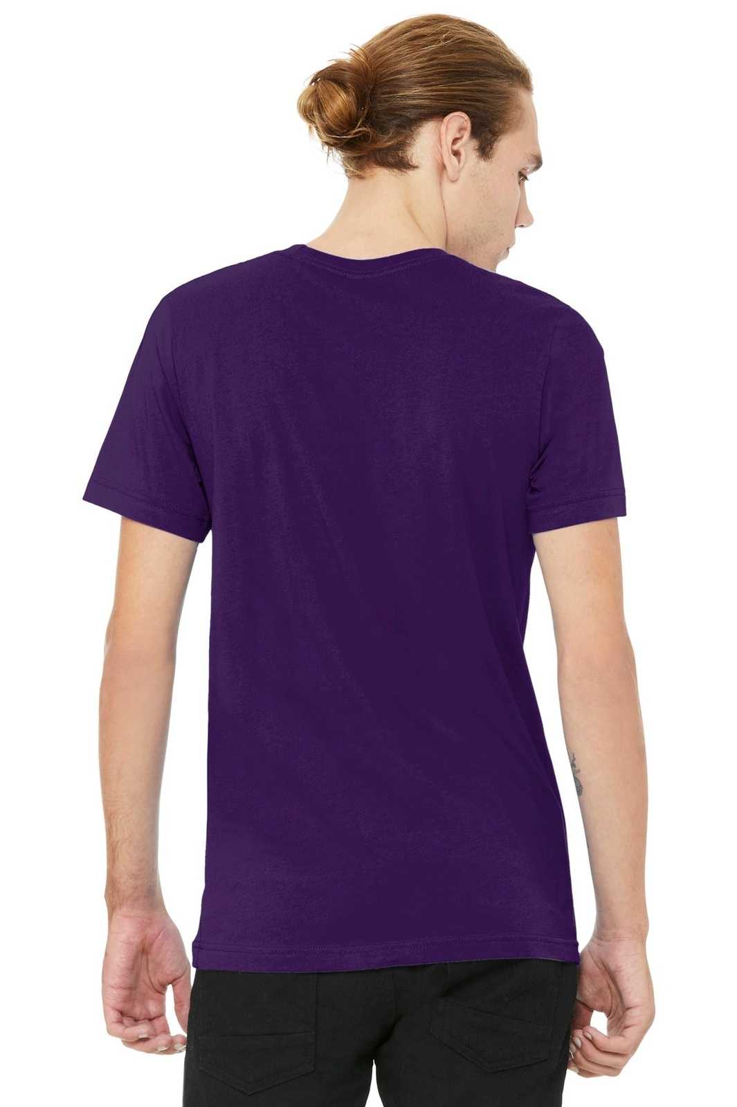 Bella + Canvas 3001 Unisex Jersey Short Sleeve Tee - Team Purple - HIT a Double