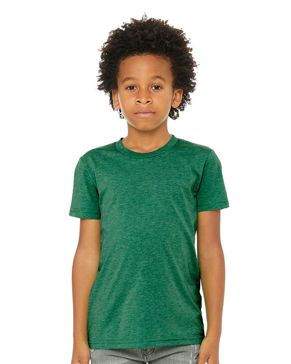 Bella + Canvas 3413Y Youth Triblend Tee - Kelly Triblend - HIT a Double