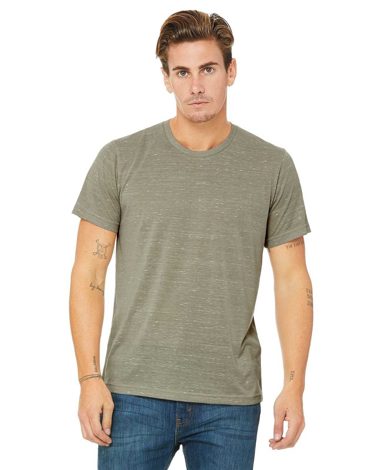 Bella + Canvas 3650 Unisex Poly-Cotton Short Sleeve Tee - Stone Marble - HIT a Double