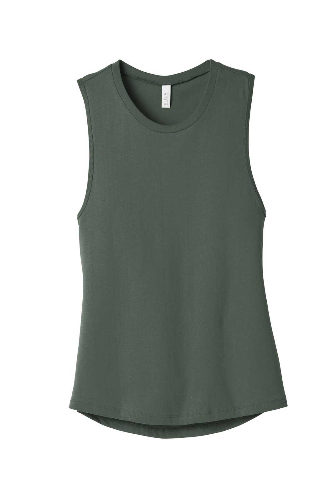 Bella + Canvas 6003 Women's Jersey Muscle Tank - Military Green - HIT a Double