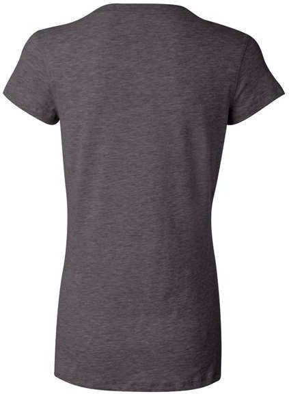 Bella Canvas 6005 Womens Jersey V Neck Tee Dark Grey Heather