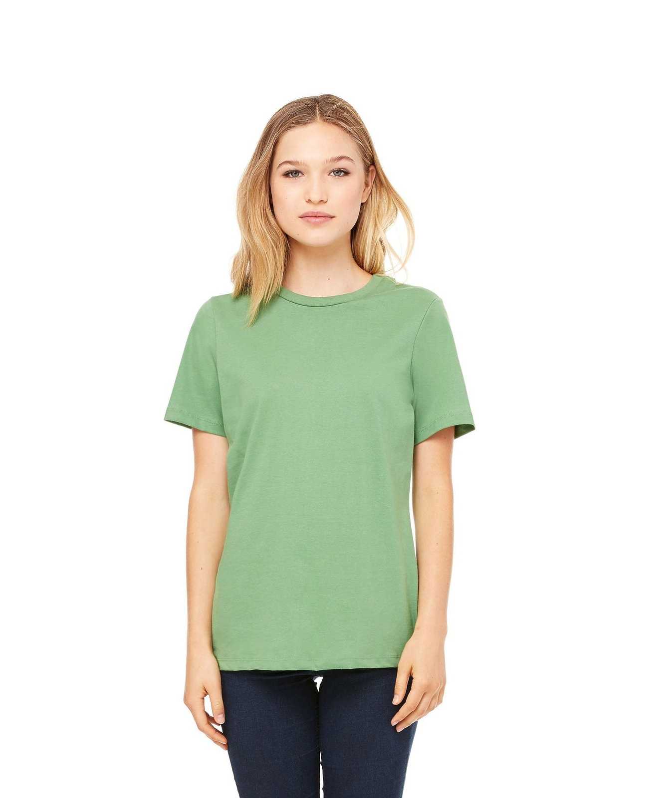 Bella + Canvas 6400 Women's Relaxed Jersey Short Sleeve Tee - Leaf - HIT a Double