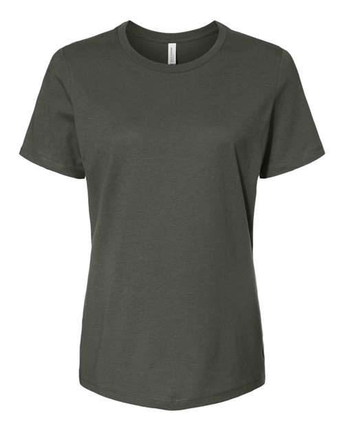 Bella + Canvas 6400 Womens Relaxed Jersey Tee - Military Green - HIT a Double