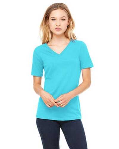Bella + Canvas 6405 Ladies' Relaxed Jersey V-Neck T-Shirt - Turquoise - HIT a Double