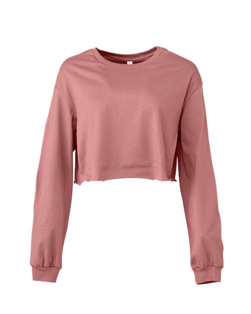 Bella + Canvas 6501 FWD Fashion Women's Cropped Long Sleeve Tee - Mauve - HIT a Double
