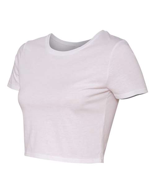 Bella + Canvas 6681 Womens Crop Tee - White - HIT a Double