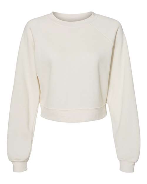 Bella + Canvas 7505 Women's Raglan Pullover Fleece - Vintage White - HIT a Double