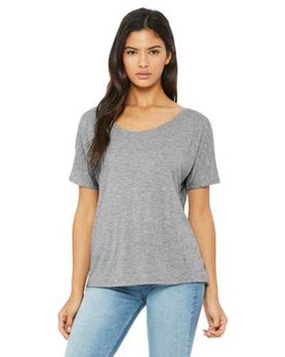 Bella + Canvas 8816 Ladies' Slouchy Scoop-Neck T-Shirt - Athletic Heather - HIT a Double