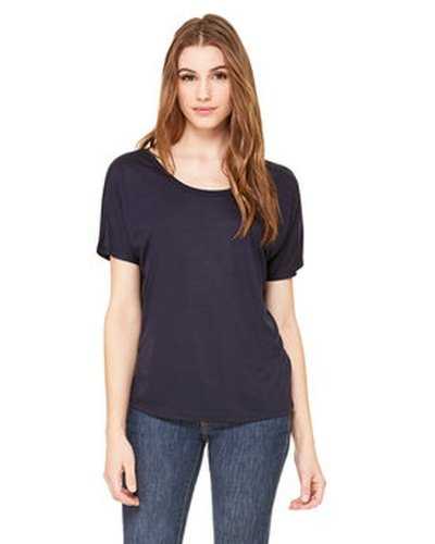 Bella + Canvas 8816 Ladies' Slouchy Scoop-Neck T-Shirt - Midnight - HIT a Double