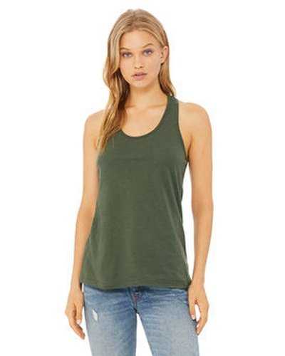 Bella + Canvas B6008 Ladies' Jersey Racerback Tank - Military Green - HIT a Double