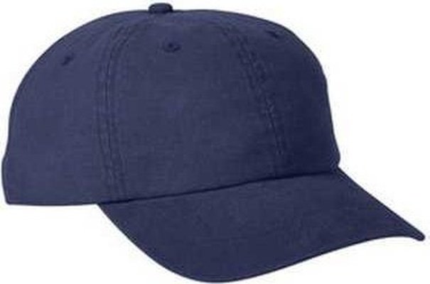 Big Accessories BA610 Heavy Washed Canvas Cap - Navy - HIT a Double