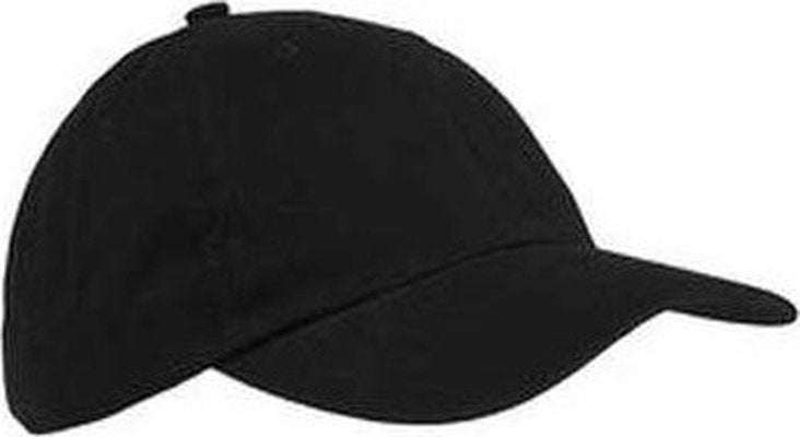 Big Accessories BX001Y Youth 6-Panel Brushed Twill Unstructured Cap - Black - HIT a Double