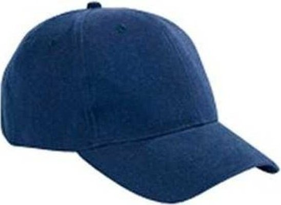 Big Accessories BX002 6-Panel Brushed Twill Structured Cap - Navy - HIT a Double