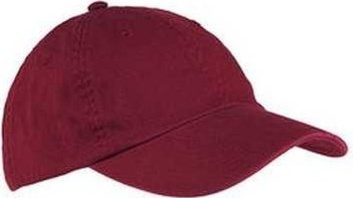 Big Accessories BX005 6-Panel Washed Twill Low-Profile Cap - Maroon - HIT a Double