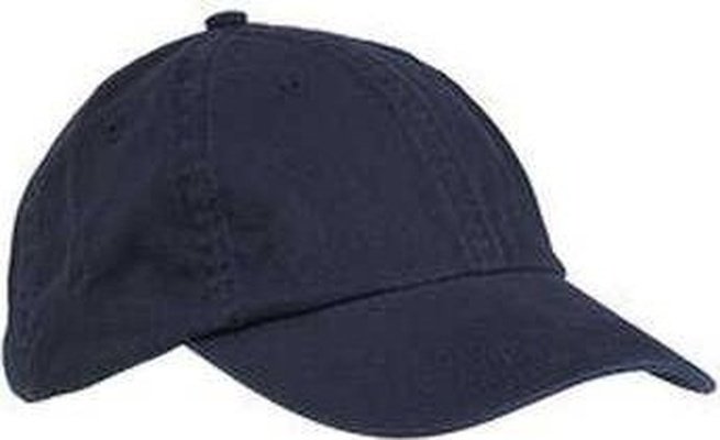 Big Accessories BX005 6-Panel Washed Twill Low-Profile Cap - Navy - HIT a Double