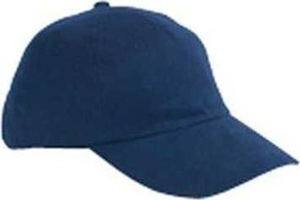 Big Accessories BX008 5-Panel Brushed Twill Unstructured Cap - Navy - HIT a Double