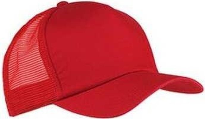 Big Accessories BX010 5-Panel Twill Trucker Cap - Red - HIT a Double