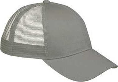 Big Accessories BX019 6-Panel Structured Trucker Cap - Ligheather Grayray - HIT a Double