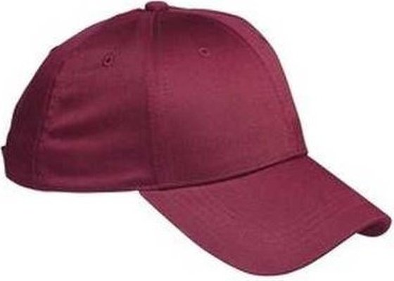 Big Accessories BX020 6-Panel Structured TwillCap - Maroon - HIT a Double