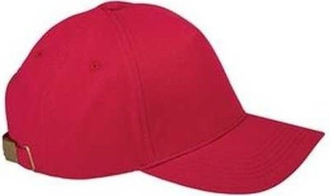 Big Accessories BX034 5-Panel Brushed Twill Cap - Red - HIT a Double